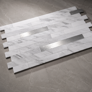 Pegatina Autoadhesiva de Lujo para Piso de PVC, Resistente al Fuego, Impermeable, Resistente a la Humedad, Textura de Mármol, <span class=keywords><strong>Mosaico</strong></span> - Product Image 1