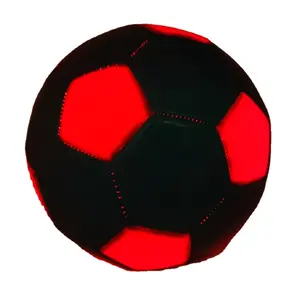 Logotipo personalizado azul LED costura a máquina TPU fútbol tamaño 5 fútbol luminoso brillo en la oscuridad LED iluminar balón de fútbol