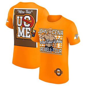 T-Shirt Estiva Arancione da Uomo John Cena Farewell Tour 2025 Knoxville a Maniche Corte Magliette da Donna Abbigliamento Sportivo per Bambini - Product Image 5