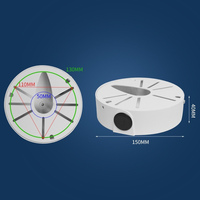 Security dome bracket aluminum camera wirehiding base box switch over stand conch ceilingmounted wallmounted universal