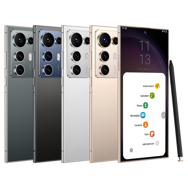 Best Selling 2026 Original Phones S25 Ultra Smartphones 16gb+1tb 5g Dual Sim Cellphone Mobile Phone