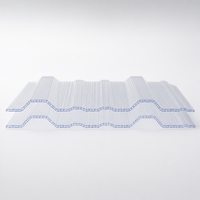 Panneau de toiture alvéolaire en polycarbonate ondulé pour serre de jardin, véranda et extension