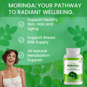 120 <span class=keywords><strong>Moringa</strong></span> Bladeren Kruidencapsules Voedingsmiddelenkwaliteit Vitaminekracht Kruidenextract Fabrieksdirect Aangepaste Service Lage Minimum Bestelhoeveelheid - Product Image 3