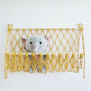 Hamac suspendu moderne en macramé tricoté pour jouets, idéal pour la décoration <span class=keywords><strong>de</strong></span> salon et <span class=keywords><strong>de</strong></span> <span class=keywords><strong>salle</strong></span> <span class=keywords><strong>de</strong></span> <span class=keywords><strong>bain</strong></span>, <span class=keywords><strong>rangement</strong></span> pour animaux en peluche - Grande Vente - Product Image 5