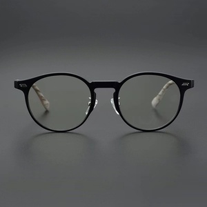 New Vintage PC <strong>Glasses</strong> Frame Wood Grain Flat Design AC Lenses <strong>Korean</strong> Japanese Fashion Trendy for Men Sunglasses - Product Image 6