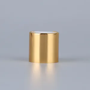 Wholesale plastic screw top cap gold press cap Plastic golden cover