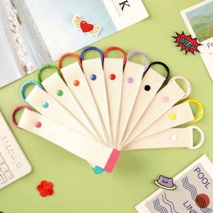 Sales Promotion Korea Personalized Cloth Iron on Patch Kids Diy Metal Cute Candy Color Canvas <b>Name</b> Tag Strap Ice Cream Keychain - Product Image 5