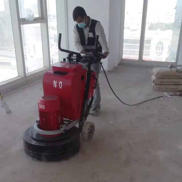 Graveur de sol de marbre et béton, machine à polir avec aspirateur