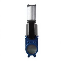 Vanne à guillotine pneumatique en acier inoxydable de type lug