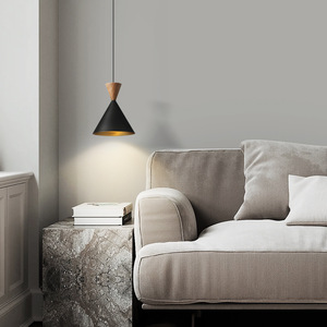 2024 New All-Copper Walnut Wood Bar Counter Pendant <b>Light</b> Minimalist Modern Master Bedroom Bedside <b>Chandeliers</b> Pendant <b>Lights</b> - Product Image 5