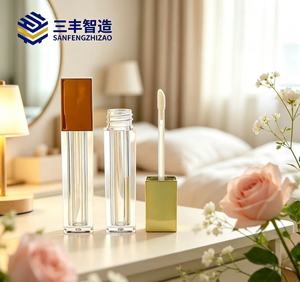 Sanfengzhizao - Tubo Cuadrado de PETG para Brillo Labial de 6.5 ml con Tapa de Rosca y Aplicador HYC-026 - Product Image 2