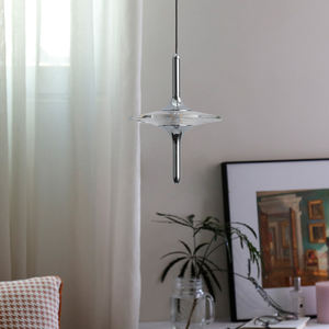 Lampe suspendue transfrontalière en cristal, luminaire de chevet, lumière d'ambiance murale, lampe suspendue soucoupe volante - Product Image 4