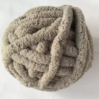 Bojay 2cm Thickness Chenille Ball Yarn, 100% Polyester Chenille Chunky Vegan Yarn, Customized Labels for You