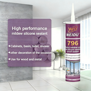 Scellant silicone neutre anti-moisissure monocomposant WeiDu796, résistant aux intempéries, pour la construction, les portes, les fenêtres, l'emballage - Product Image 4