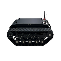 Vente Flash Moteur Réducteur DC à Balais Xingqi en Acier à Haute Teneur en Carbone, Châssis Tout-Terrain à Chenilles en Caoutchouc, Capacité de Charge de 30 kg