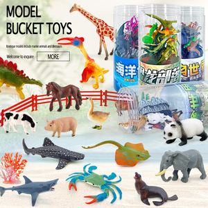 Modelos de Animales Salvajes de Plástico de 1.0-9 Pulgadas, Simulación de Aves, Mini Dinosaurios Marinos, Juguetes - Product Image 4