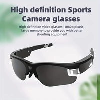 Lunettes de soleil intelligentes avec caméra sportive grand angle FHD, lunettes de soleil avec enregistrement vidéo