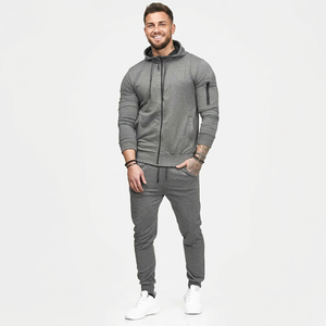 Ropa Deportiva al por Mayor, Conjuntos Deportivos para Gimnasio, Chándales Personalizados para Hombre, Sudadera con Capucha y Cremallera Completa, Chándal Deportivo para Hombre - Product Image 1