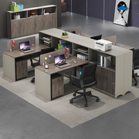 Bureau bureau personnel bureau simple moderne écran station casier partition employé bureau d'ordinateur