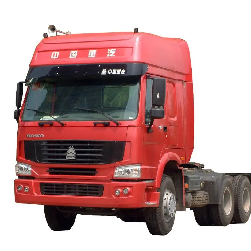 أفضل سعر Sinotruk Howo شاحنة هوو عالية السقف 45 طن 6x4 371 حصان 400 حصان أوروبية 2 3 4 12R22.5 إطارات رأس الجرار شاحنة الجرار في الجزائر