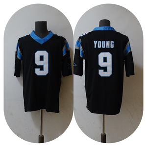 Großhandel Genähte American Football Trikots Neue Saison # 10 Legette # 4 McMillan # 9 Young Carolina Panthers Stickerei-Trikots - Product Image 4