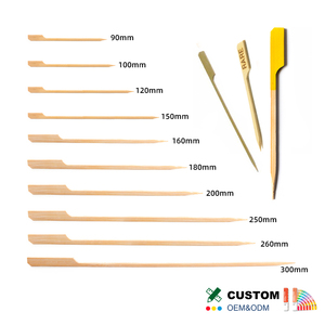 Piques à cocktail et cure-dents en bambou jetables - Écologiques pour cocktails, grillades, amuse-gueules, fruits, <span class=keywords><strong>barbecue</strong></span> et sandwichs - Product Image 2