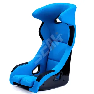 SEAHI fabricante de alta calidad tela azul cubo Universal asiento de coche deportivo para coche de carreras