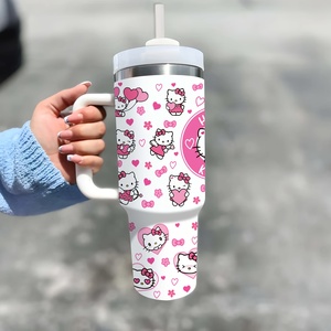 Изготовленный на заказ логотип 40oz стаканы 304 нержавеющей стали вакуумная кружка изолированный 40oz стакан с ручкой и крышками - Product Image 4