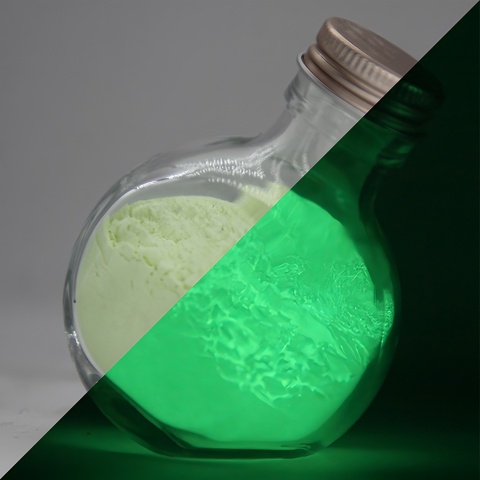 Yellow-green Blue-green Sky-blue Phosphorescent Photoluminescent Pigment Luminous Powder For Plastics Coatings Resin Crafts