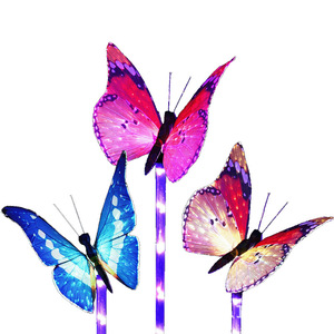 Lámpara Solar LED de Fibra Óptica con Forma de Mariposa para Jardín, Césped, Exterior, IP65 Impermeable, con Cambio de Color - Product Image 5
