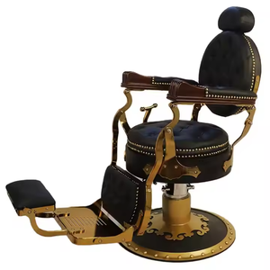 Silla de barbero de diseños únicos en púrpura y Rosa Marco de madera moderno de tamaño mini para decoración de salón elegante y uso unisex - Product Image 1