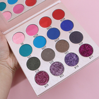 Palette de fards à paupières nude avec logo personnalisé, cosmétiques de haute qualité, maquillage en marque privée, fard à paupières scintillant, maquillage végétalien