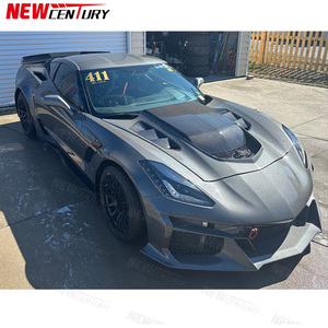 Matériel FRP de haute qualité pour l'avant, adapté à la <span class=keywords><strong>Chevrolet</strong></span> Corvette C7, style C8 ZR1 amélioré pour l'avant - Product Image 3