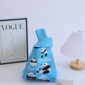 Fashion Luxury Flower Pattern Mini <b>Purse</b> Women Handbag <b>Cute</b> Knitted Tote Bag - Product Image 3