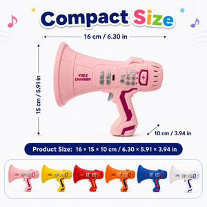 Changeur de Voix Rechargeable avec Lumières, Amplificateur Sonore et Convertisseur Multi-Son, <span class=keywords><strong>Jouet</strong></span> Klaxon - Product Image 6