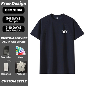 240gsm 100% Cotton T Shirt Man High Quality Heavyweight Oversize Cotton Blank T Shirt Custom Logo - Product Image 5