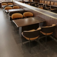 Set di Tavoli e Sedie per Ristoranti Commerciali OEM ODM, Arredamento Modulare per Caffetterie e Bar