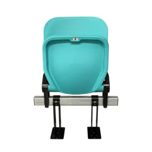 Stunity HDPEヤンキー自動ヒントアップFixed UV保護Plastic Folding Stadium Chair座席
