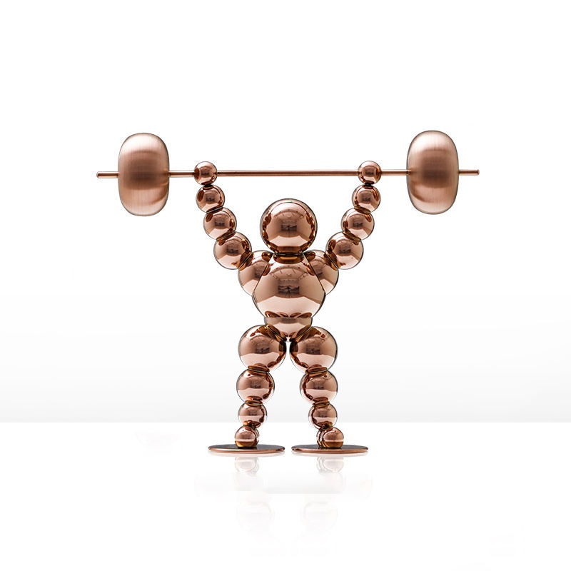 Ornement instantané de renommée-or rose