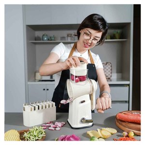 DUMAO 12 in 1 tritaverdure, mandolina multifunzione, affettatrice manuale per la cucina, per cipolla, aglio, carota, patate, pomodori, frutta, insalata