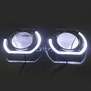 Bixenon HID <b>Projector</b> Lens Cover Shrouds Dual Colors Angel Eyes 2.5 Inch 3 Inch Cover Daytime Running <b>Lights</b> - Product Image 5