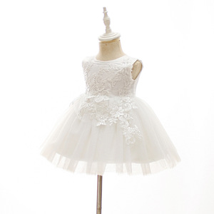 Boutique all'ingrosso fatti a mano per bambini formali battesimo abito di benedizione neonato neonato bambino battesimo compleanno <span class=keywords><strong>abiti</strong></span> da ragazza - Product Image 3