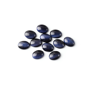Tùy Chỉnh Tự Nhiên Màu Xanh Tiger Eye Llồi Phẳng Trở Lại Đá Quý Hình Bầu Dục Cắt Hình Elip Lồi Phẳng Trở Lại Loose Top Đồ Trang Sức - Product Image 6