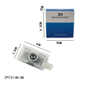 2x Proyectores LED de Logo para Puerta de Coche, Luces de Cortesía Sombra <span class=keywords><strong>Fantasma</strong></span> para Series Dodge Charger, Avenger y Magnum - Product Image 4
