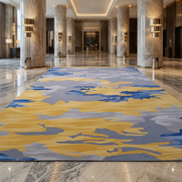 3D-Design Luxus-Teppiche für Treppen, Blumenmuster-Flurteppiche, Hochflorige Wandteppiche für Hotel und Büro