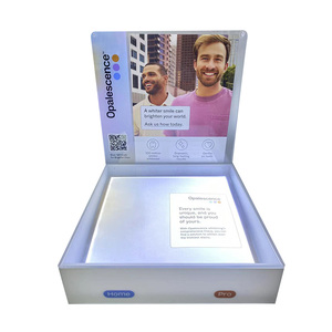 Bảo tàng chất lượng Acrylic dẫn hiển thị hộp 5000 lumen đèn nền có thể sạc lại công cụ miễn phí truy cập cho hành động con số giải thưởng đồng hồ - Product Image 1