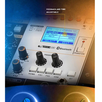 Mélangeur AUDIO 8 canaux nouveau DESIGN avec 2 sorties stéréo quatre groupes carte son AUX 7 bandes EQ 100MM FADER