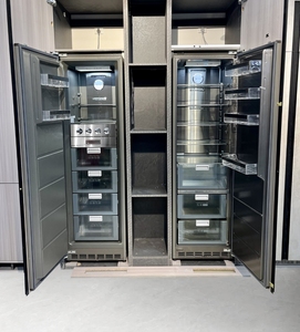 Baru 528L Built-in Perancis Side-by-Side kulkas Freezer-Free kompresor plastik energi efisien kebisingan rendah Hotel Rumah Tangga US - Product Image 3