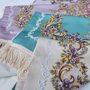 Alfombra religiosa básica artística musulmana con bordado floral, lavable y antideslizante, para el hogar, camping y picnics. - Product Image 1