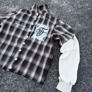 Clothing Custom Casual Cotton Plaid <b>Shirt</b> <b>Waffle</b> Knit Double Layer Long Sleeve Plus Size Long Sleeve Designer <b>Shirts</b> for Men - Product Image 3